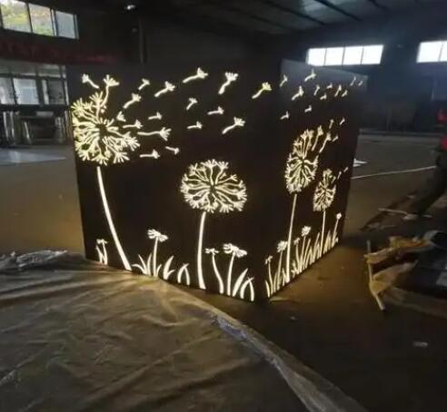 黄平耐候钢灯箱